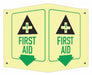 Safety Sign 6 in x 7 1/2 in Aluminum