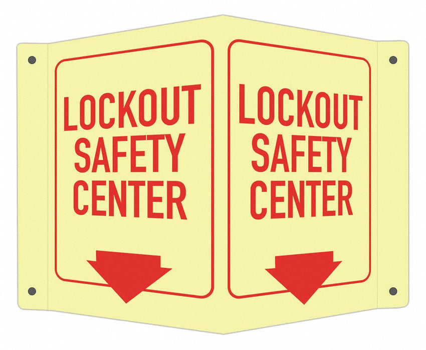 Safety Sign 6 in x 7 1/2 in Aluminum