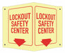 Safety Sign 6 in x 7 1/2 in Aluminum