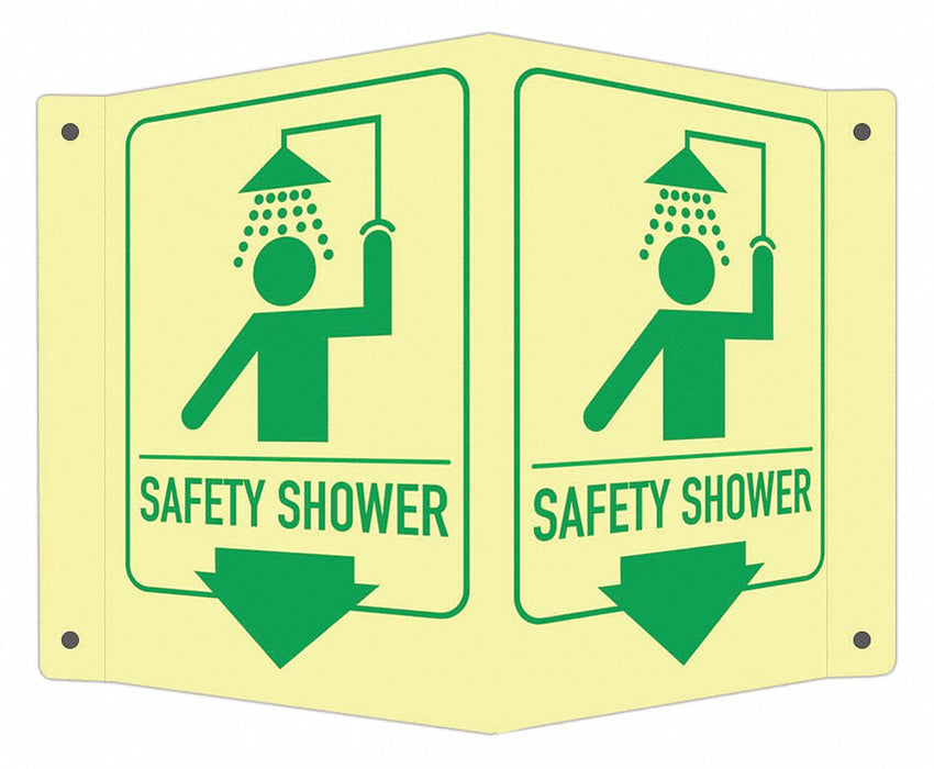 Facility Sign 6 in x 7 1/2 in Aluminum