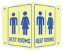 Facility Sign 6 in x 7 1/2 in Aluminum