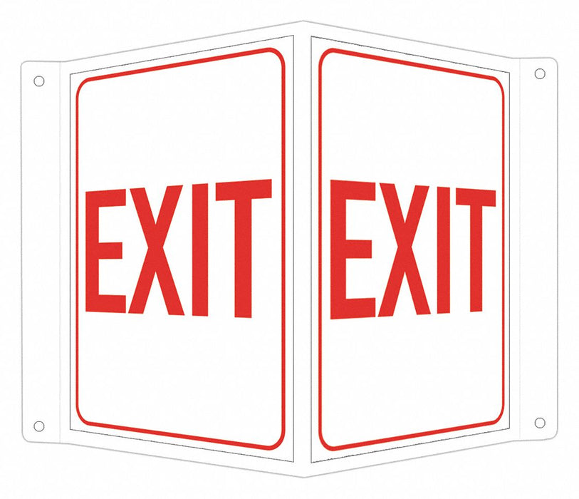 Safety Sign 12 in x 8 in Aluminum