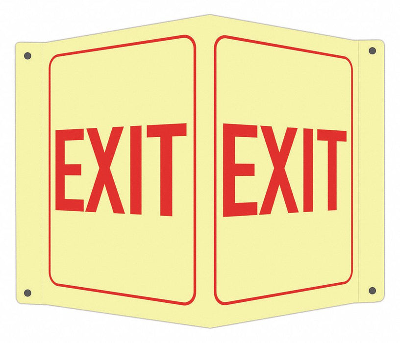 Safety Sign 10 in x 8 in Aluminum
