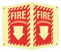 Fire Extinguisher Sign 10x12in Aluminum