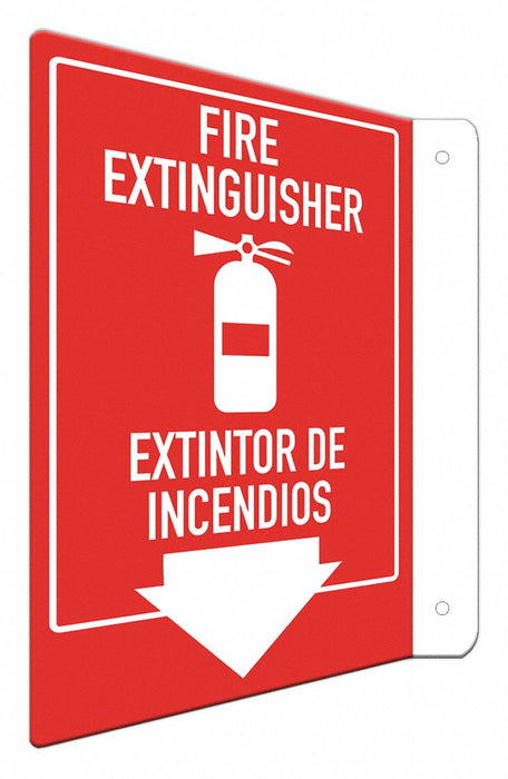 Safety Sign 12 in x 8 in Aluminum