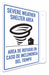 Safety Sign 12 in x 8 in Aluminum