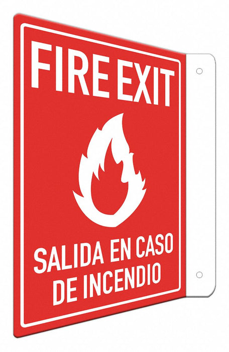 Safety Sign 12 in x 8 in Aluminum