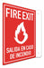 Safety Sign 12 in x 8 in Aluminum