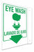 Safety Sign 12 in x 8 in Aluminum