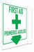 Safety Sign 12 in x 8 in Aluminum