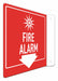Fire Sign 8 in x 8 in Aluminum