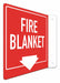 Fire Sign 8 in x 8 in Aluminum