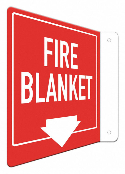 Fire Sign 8 in x 8 in Aluminum