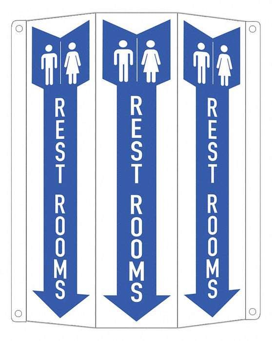 Safety Sign 12 in x 8 1/4 in Aluminum