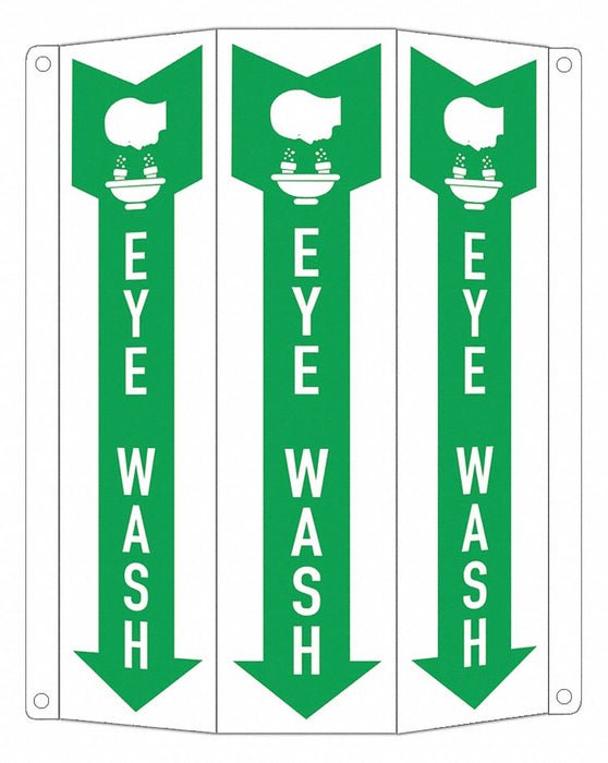 Safety Sign 10 in x 8 1/4 in Aluminum