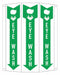 Safety Sign 10 in x 8 1/4 in Aluminum