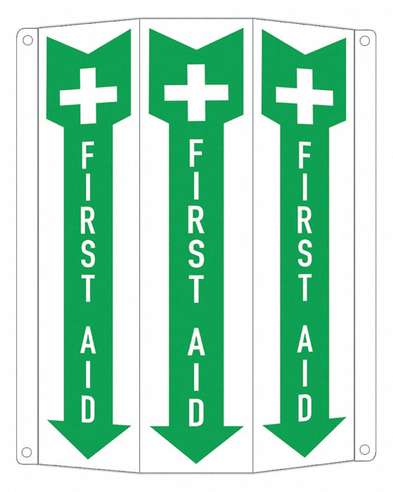 Safety Sign 12 in x 8 1/4 in Aluminum