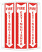 Fire Extinguisher Sign 12x8 1/4in Alumin