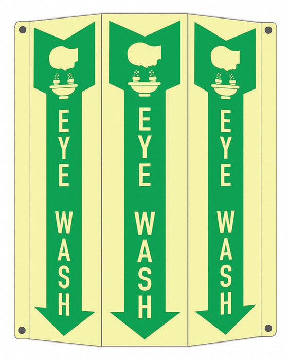 Safety Sign 10 in x 8 1/4 in Aluminum
