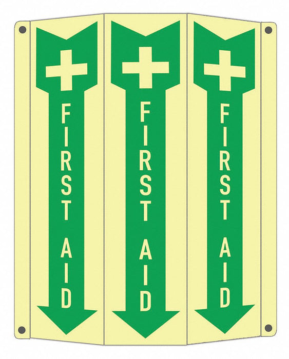 Safety Sign 10 in x 8 1/4 in Aluminum