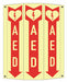 Safety Sign 10 in x 8 1/4 in Aluminum