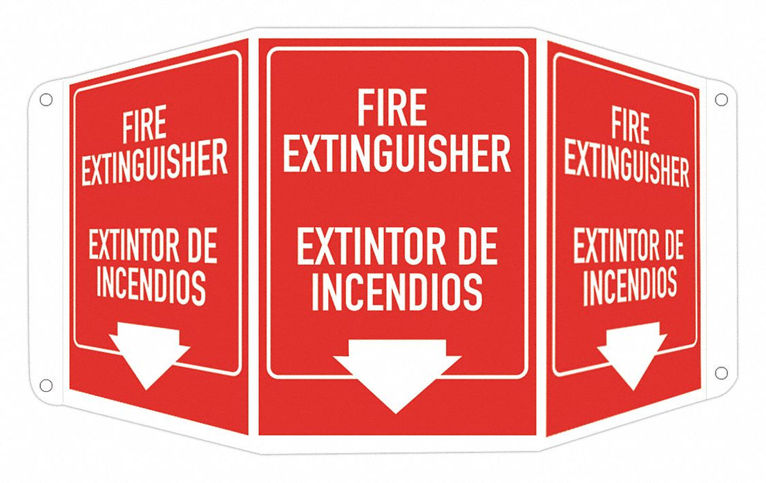 Safety Sign 10 in x 17 1/2 in Aluminum