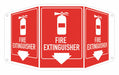 Fire Extinguisher Sign 10x17 1/2in Alum