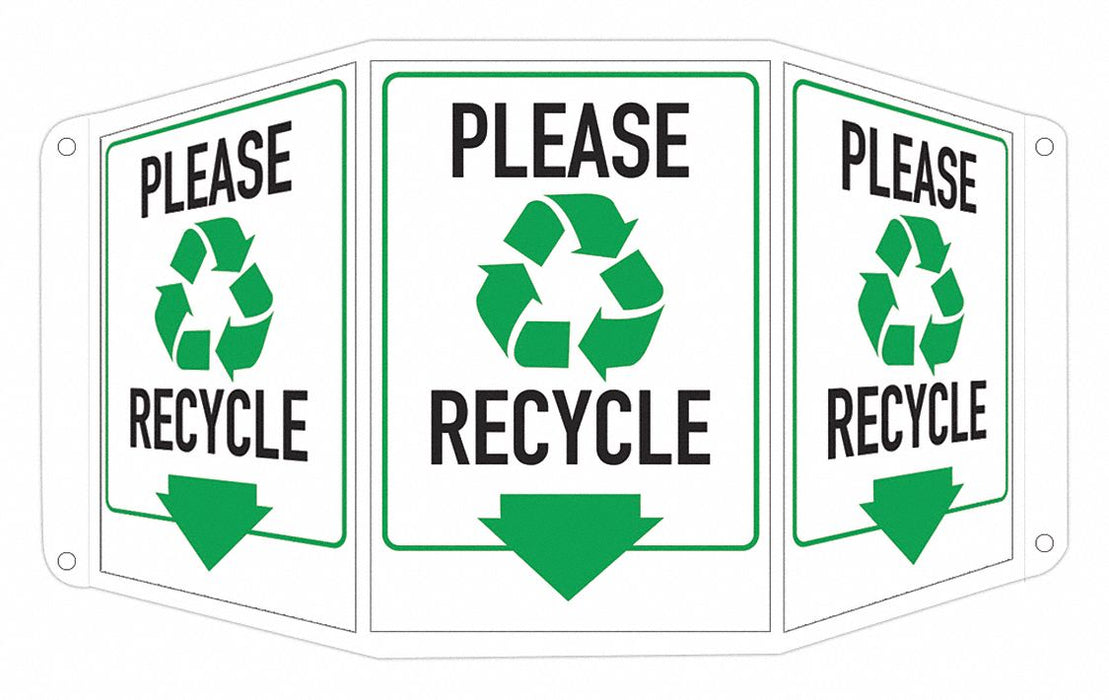 Safety Sign 10 in x 17 1/2 in Aluminum