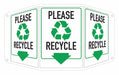 Safety Sign 10 in x 17 1/2 in Aluminum