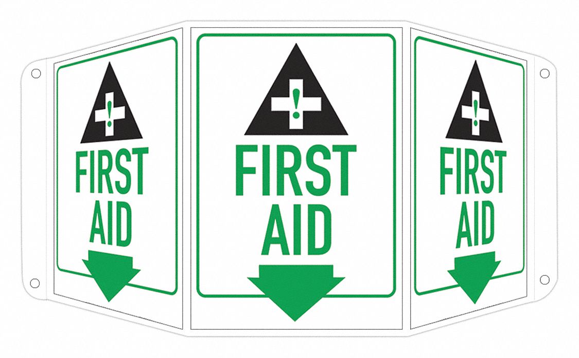 Safety Sign 10 in x 17 1/2 in Aluminum