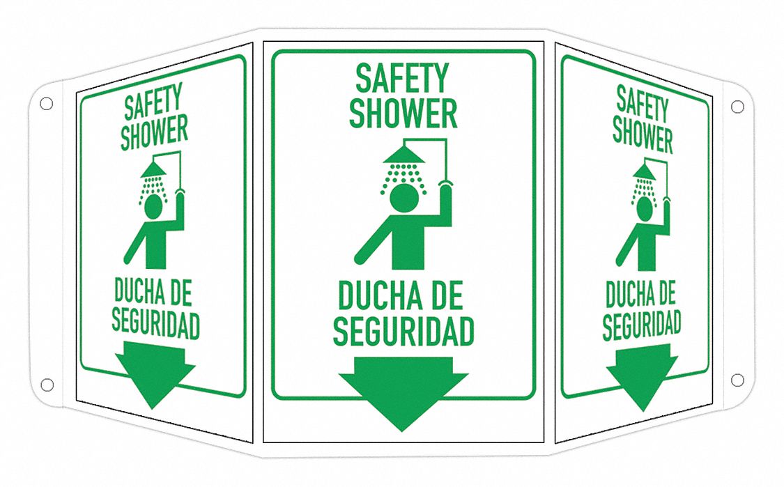 Safety Sign 10 in x 17 1/2 in Aluminum