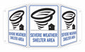 Emergency Sign 10in x 17 1/2in Aluminum