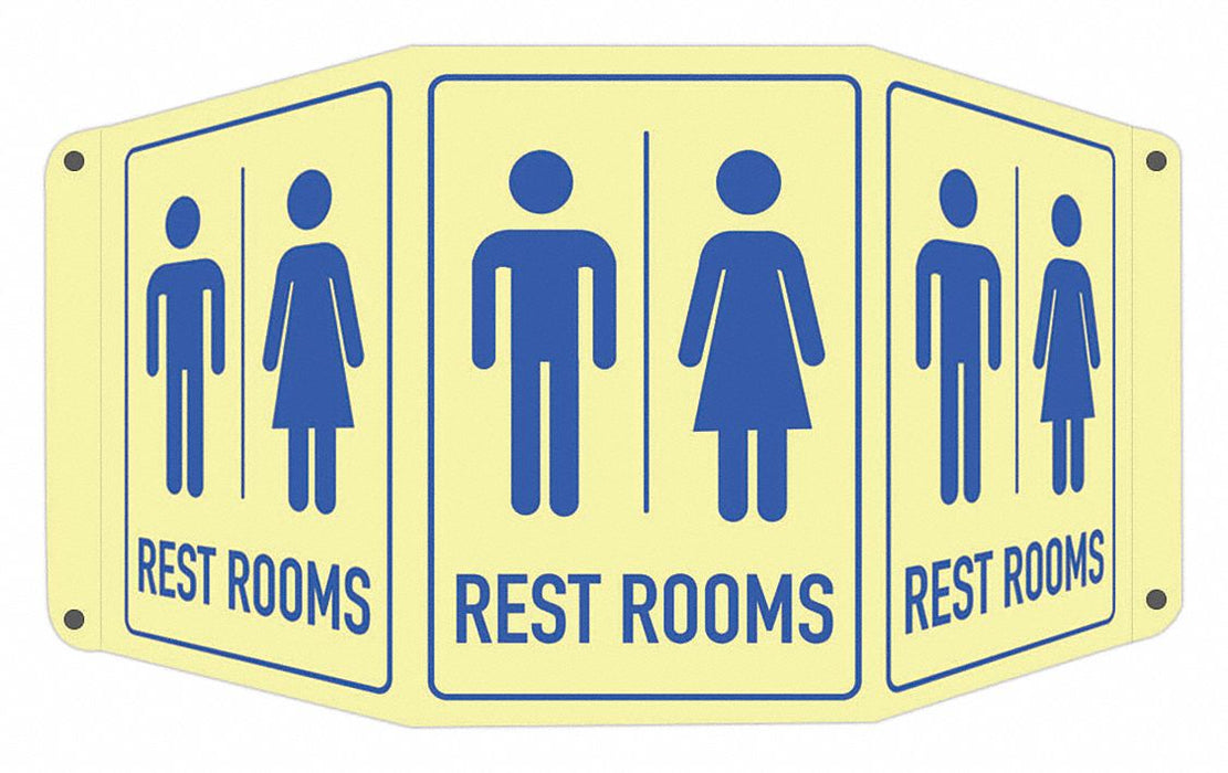 Safety Sign 10 in x 17 1/2 in Aluminum