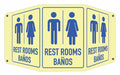 Facility Sign 10 in x 17 1/2 in Aluminum