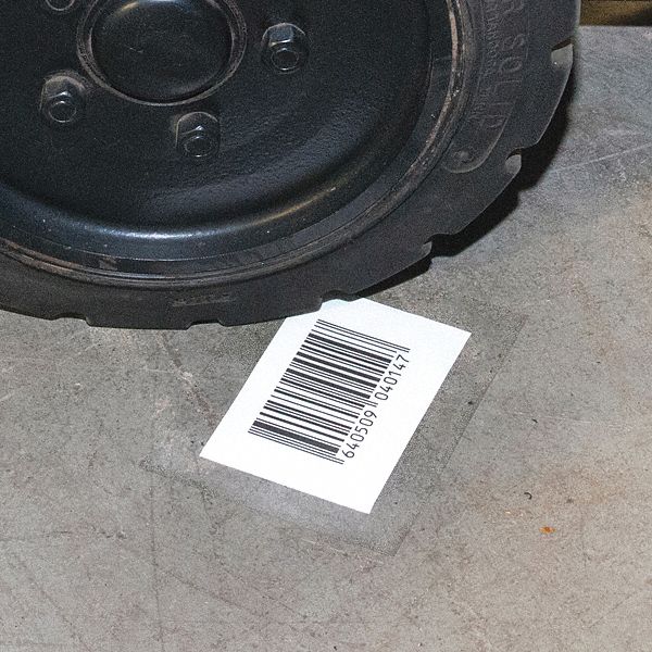 Floor Label 8 in L 6 in W Clear PK25