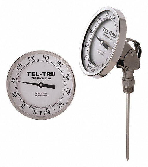 Analog Dial Thermometer Stem 4 L