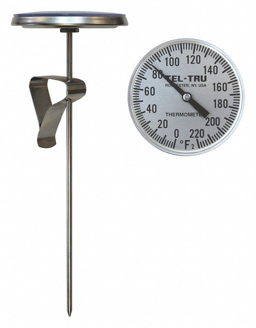 Analog Dial Thermometer Stem 18 L