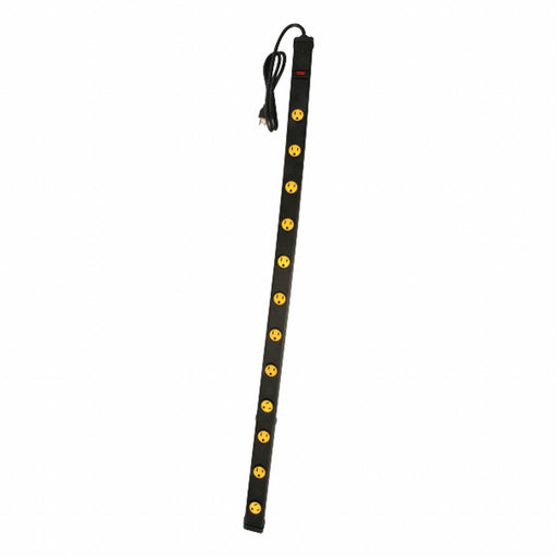 Power Strip Black 4 ft 12 Outlets