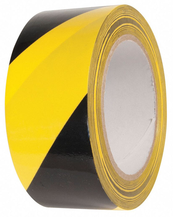 Floor Tape Black/Yellow 2 inx54 ft Roll