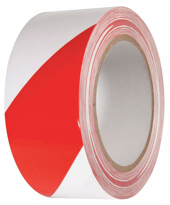 Floor Tape Red/White 2 inx54 ft Roll