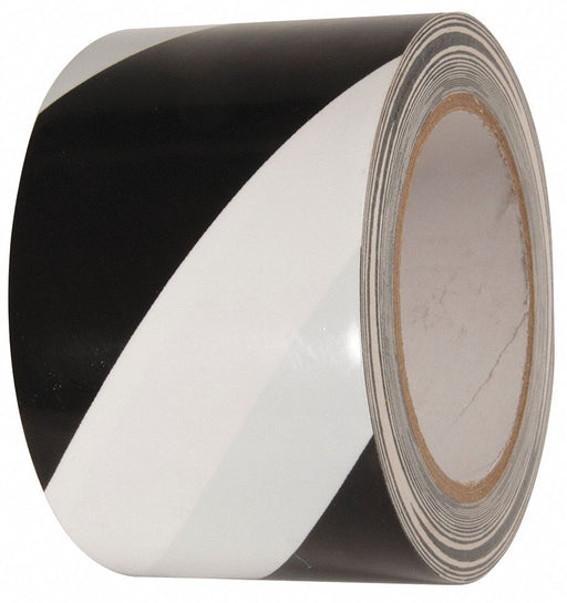 Floor Tape Black/White 3 inx54 ft Roll