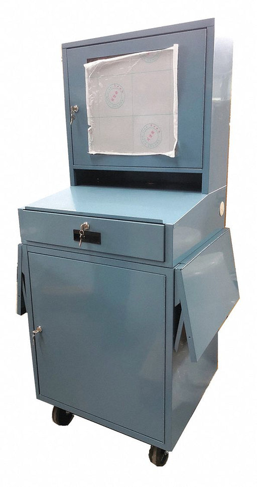 MblCompCab 1Shlv Blu 62.75 x24.5 x22.5 