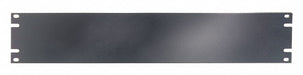 Blank Panel For 2 Rack Units Black