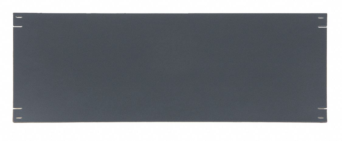 Blank Panel For 8 Rack Units Black