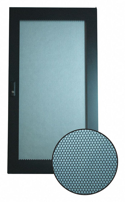 Perforated Door Rack Mount Black