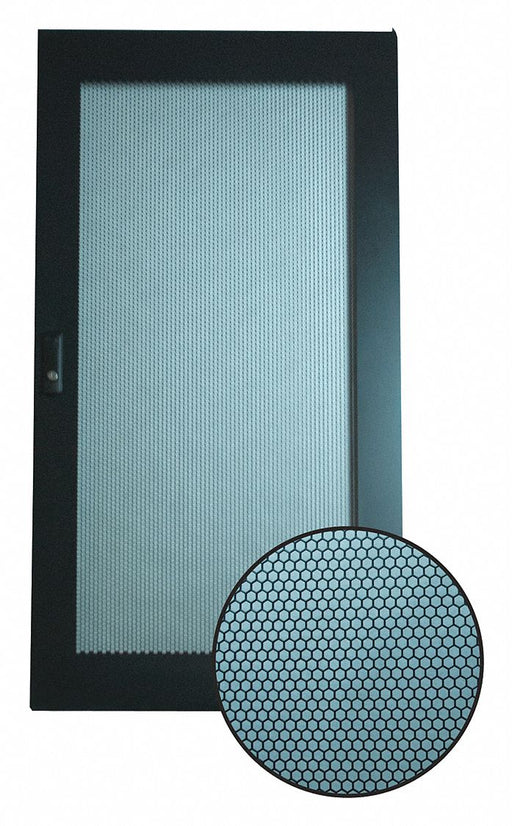 Perforated Door Rack Mount Black