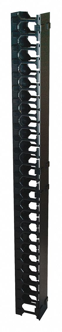 Cable Management Vertical Black