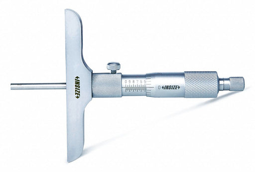 Depth Micrometer 4 L Base Flat Anvil