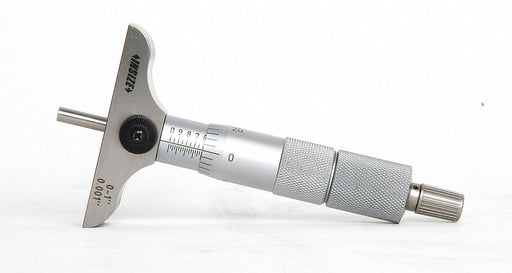 Depth Micrometer 4 L Base Flat Anvil
