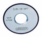 Pipe Thread Ring Gauge Dim Type Inch